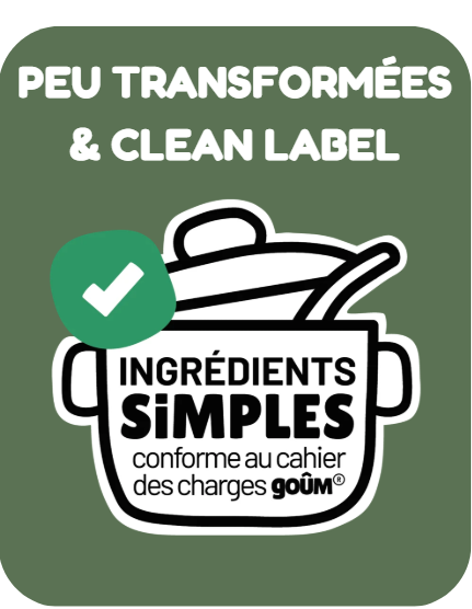 Peu transformées & Clean label