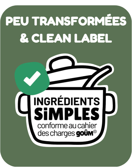 Peu transformées & Clean label