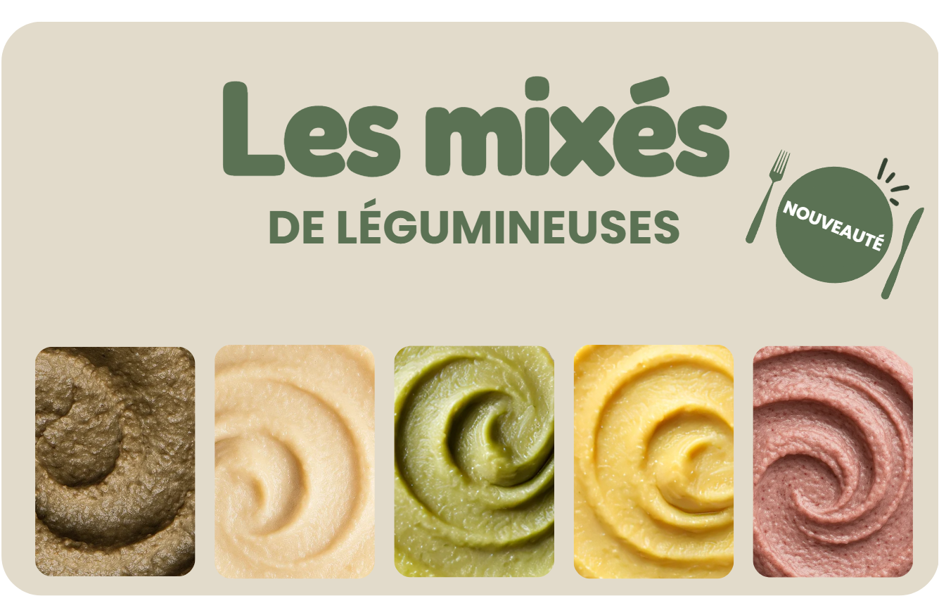 Les mixés de légumineuses, nouveauté